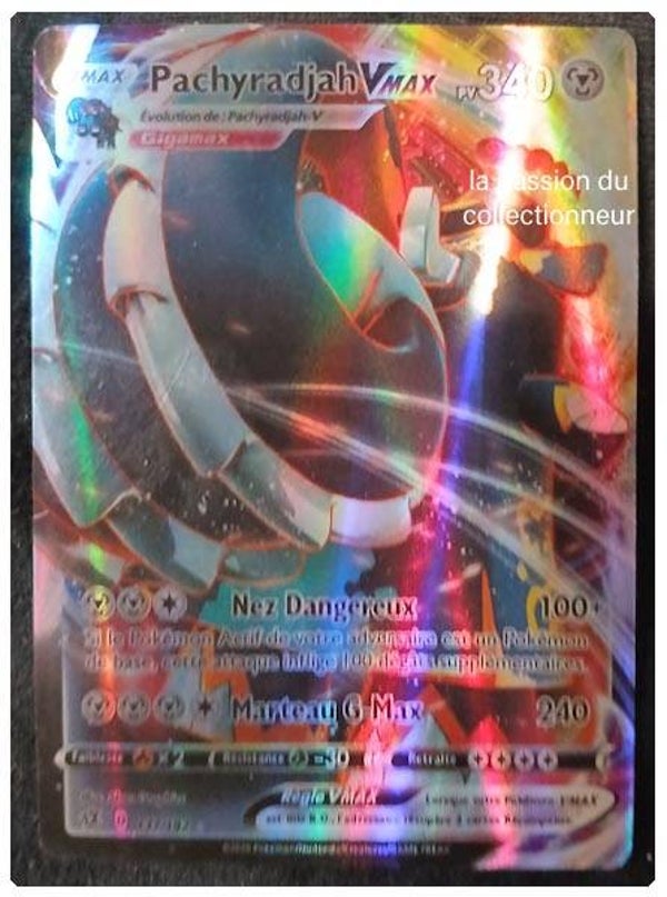 Carte pokémon de Pachyrdjah 137/192 VMAX