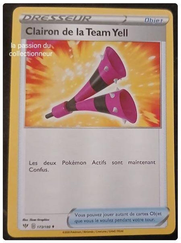 Carte pokémon du Clairon de la Team Yell 173/189 peu commune