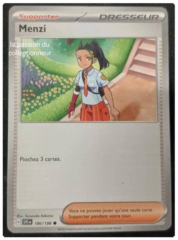 Carte pokémon de Menzi 180/198 commune
