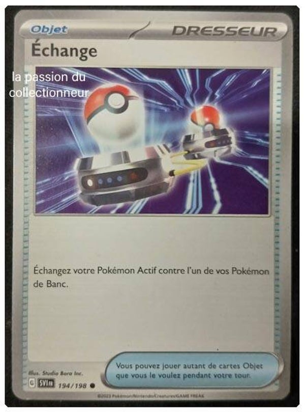 Carte pokémon de l'Échange 194/198