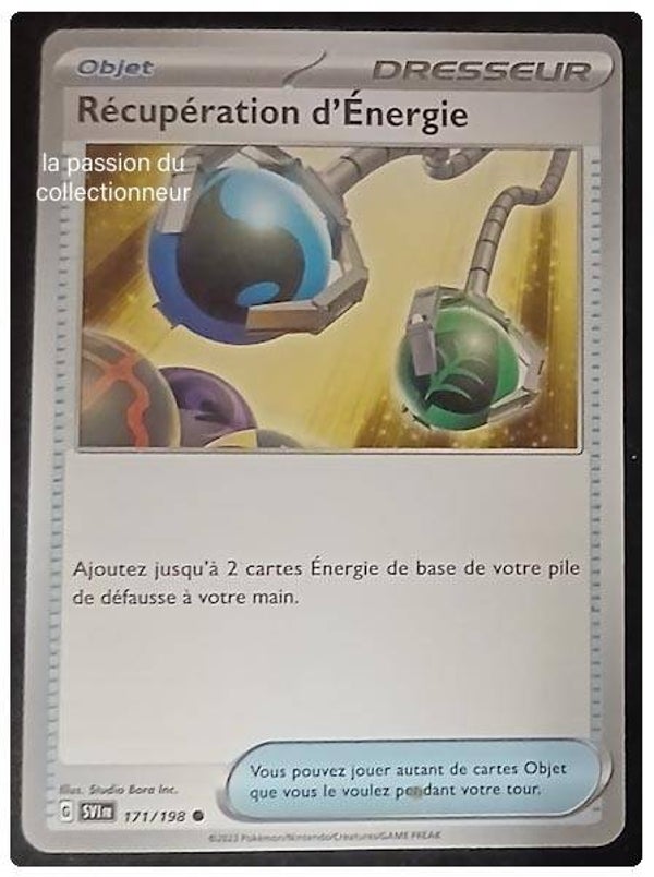Carte pokémon de la Récupération d'Énergie 171/198 commune
