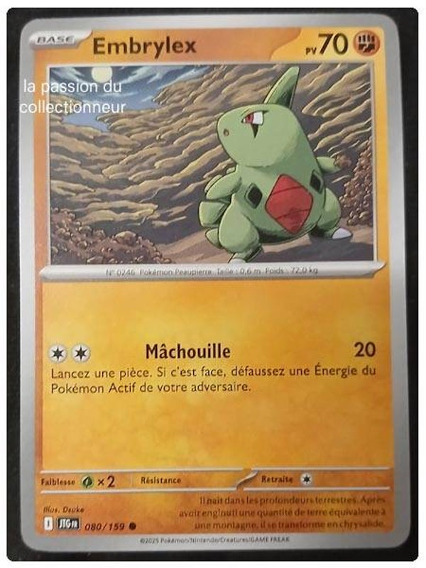 Carte pokémon de Embrylex 080/159 commune