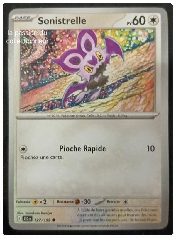 Carte pokémon de Sonistrelle 127/159 commune