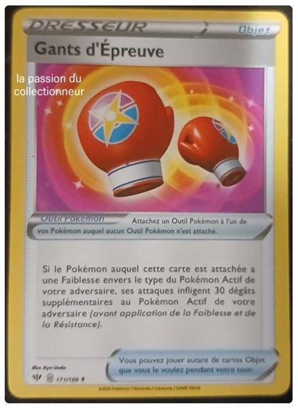 Carte pokémon des Gants d'Épreuve 171/189 peu commune