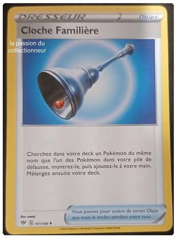 Carte pokémon de la Cloche Familière 161/189 peu commune