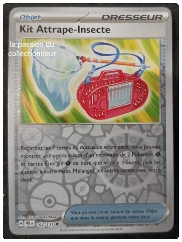 Carte pokémon du Kit Attrape-Insecte 102/131 reverses