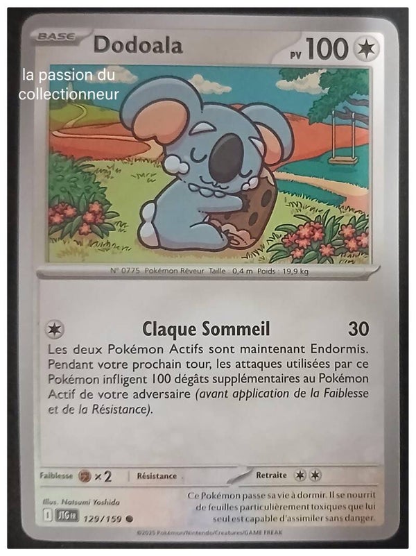 Carte pokémon de Dodoala 129/159 commune