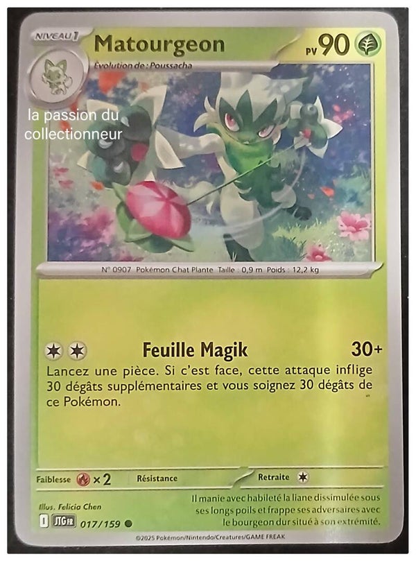 Carte pokémon de Matourgeon 017/159 commune