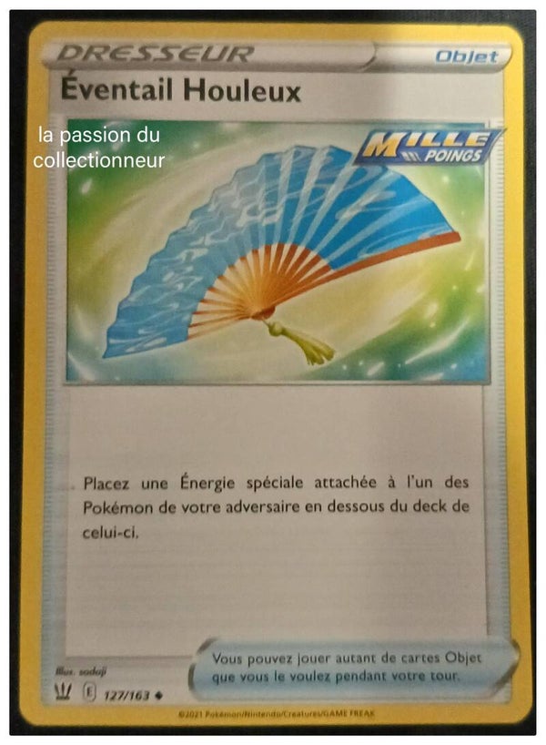 Carte pokémon de l'Éventail Houleux 127/163 peu commune