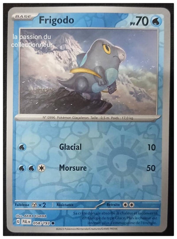 Carte pokémon de Frigodo 058/193 reverses