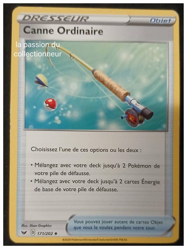 Carte pokémon de la Canne Ordinaire 171/202 peu commune