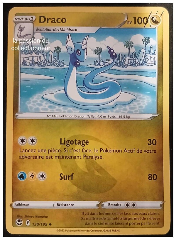 Carte Pokémon de Draco 130/195 peu commune