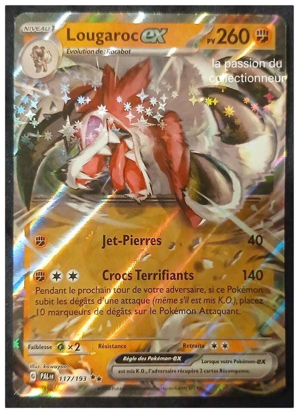 Carte pokémon de Lougaroc 117/193 double rare