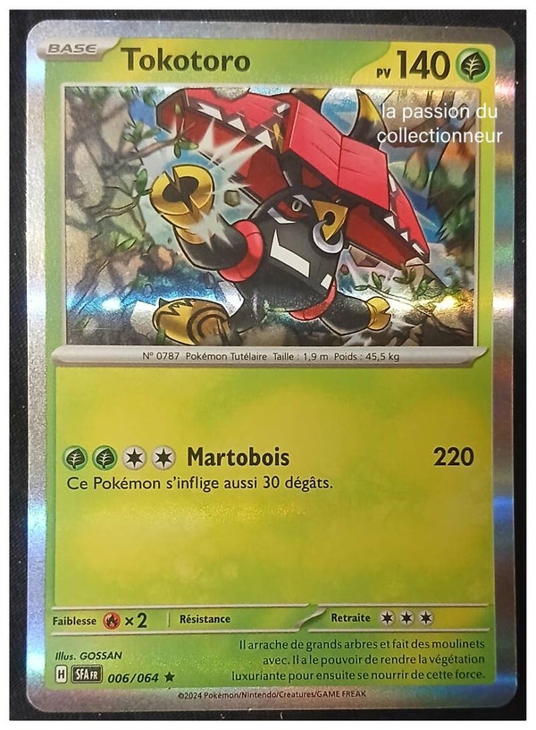 Carte pokémon de Tokotoro 006/064 holo