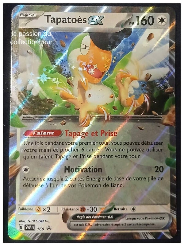 Carte pokémon de Tapatoés SVPFR 160 promo EV