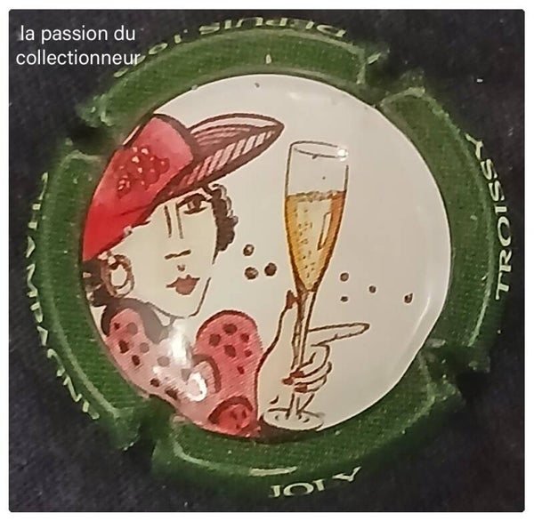 Capsule de champagne Joly contour vert