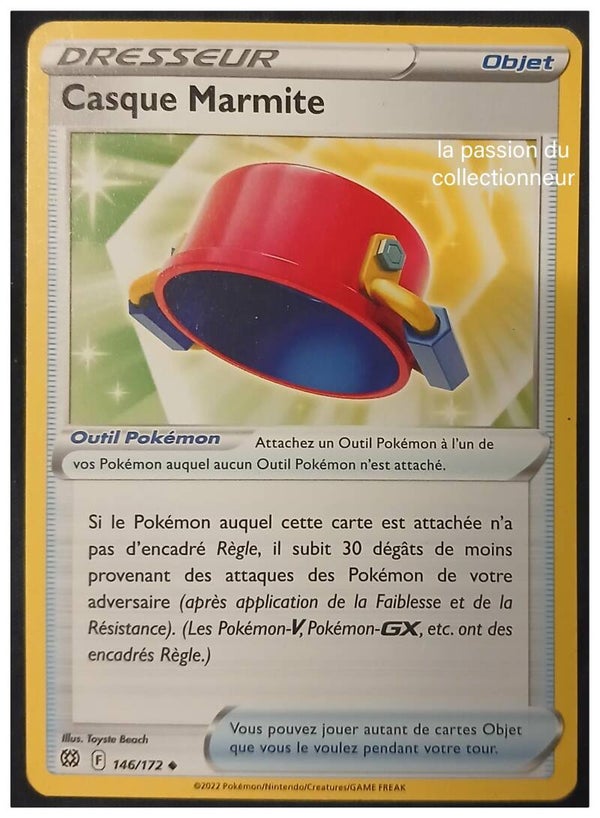Carte pokémon du Casque Marmite 146/172 peu commune