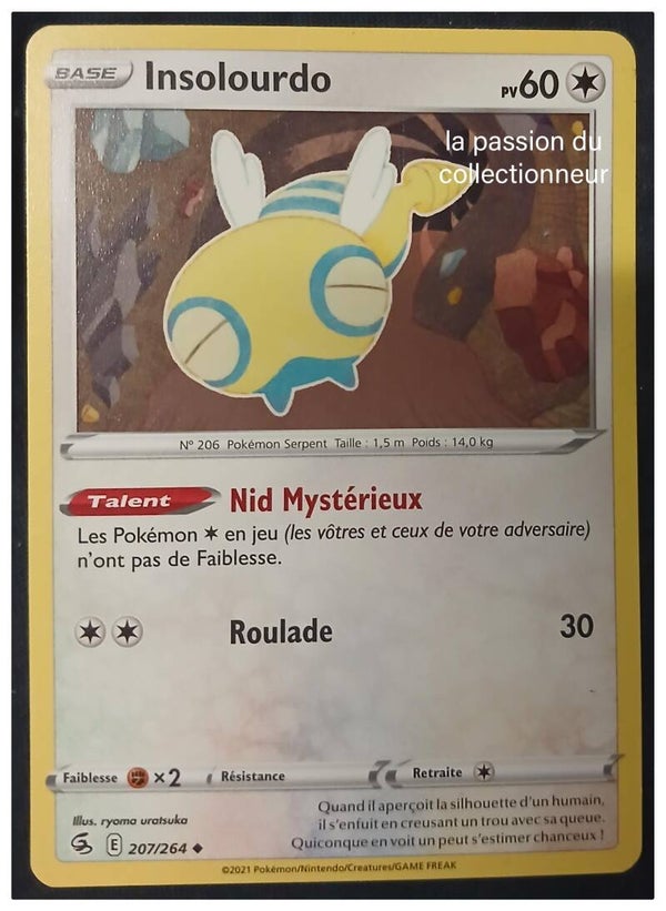 Carte pokémon de Insolourdo 207/264 peu commune