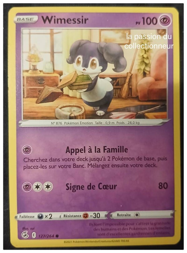 Carte pokémon de Wimessir 127/264 commune