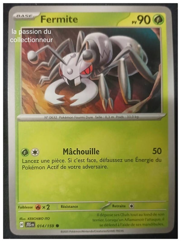 Carte pokémon de Fermite 014/159 commune