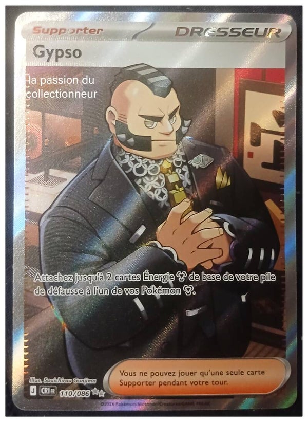Carte pokémon de Gypso 110/086 ultra rare