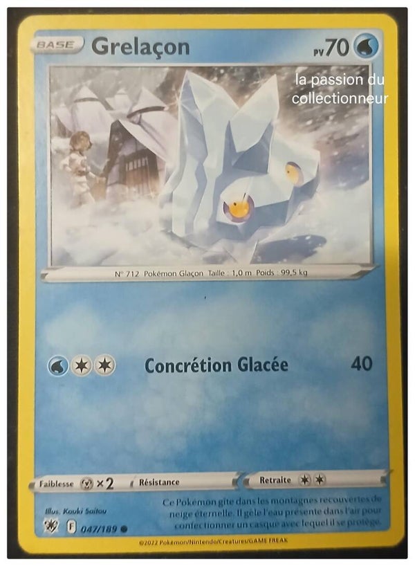 Carte pokémon de Grelaçon 047/189 commune