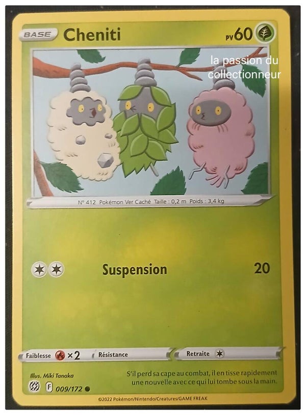Carte pokémon de Cheniti 009/172 commune