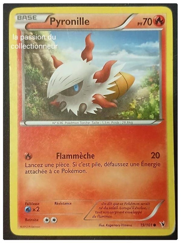 Carte pokémon Pyronille 19/101 commune