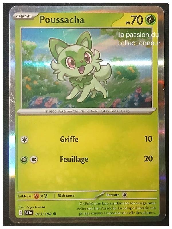 Carte pokémon de Poussacha 013/198 holo