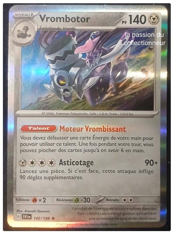 Carte pokémon de Vrombotor 142/198 holo