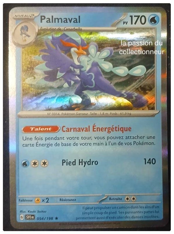 Carte pokémon de Palmaval 054/198 holo