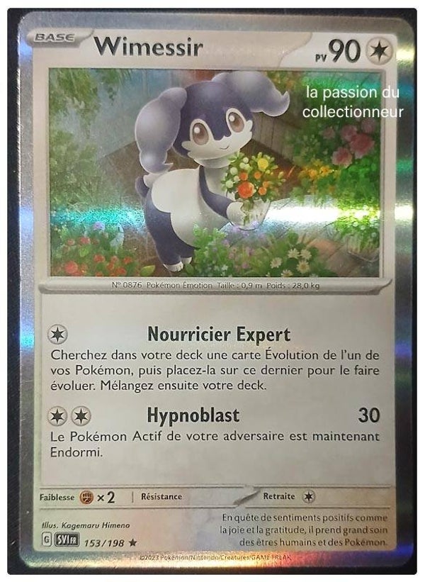 Carte pokémon de Wimessir 153/198 holo