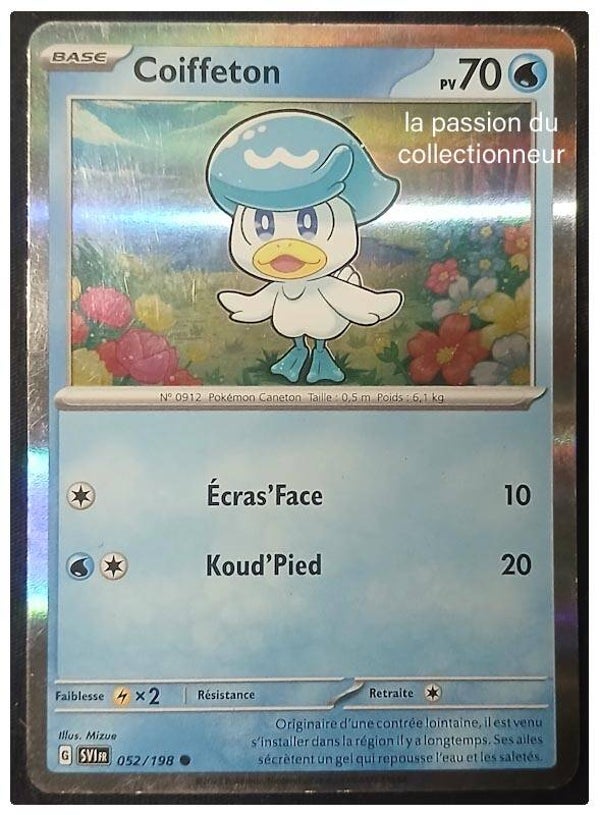 Carte pokémon de Coiffeton 052/198 holo