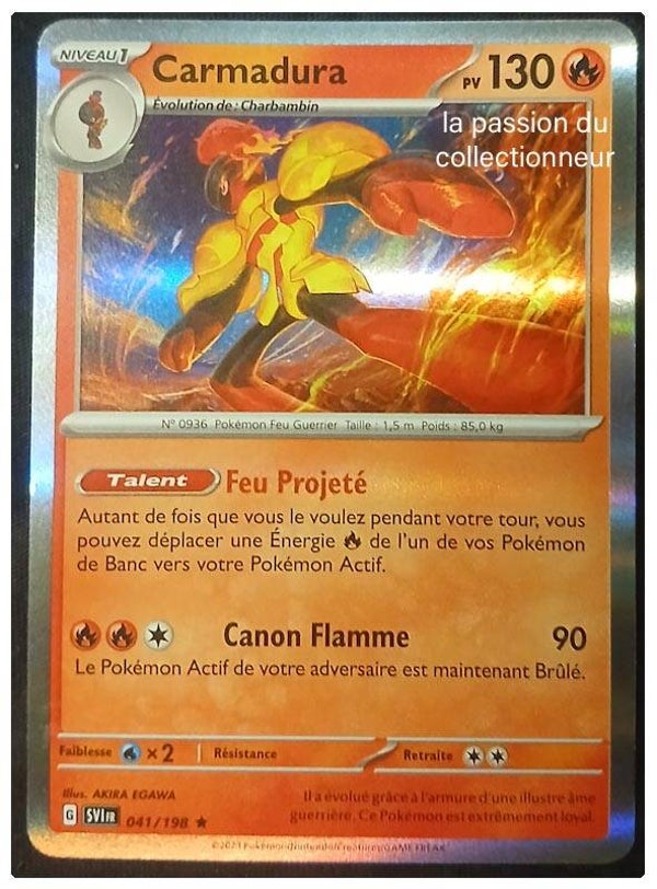 Carte pokémon de Carmadura 041/198 holo