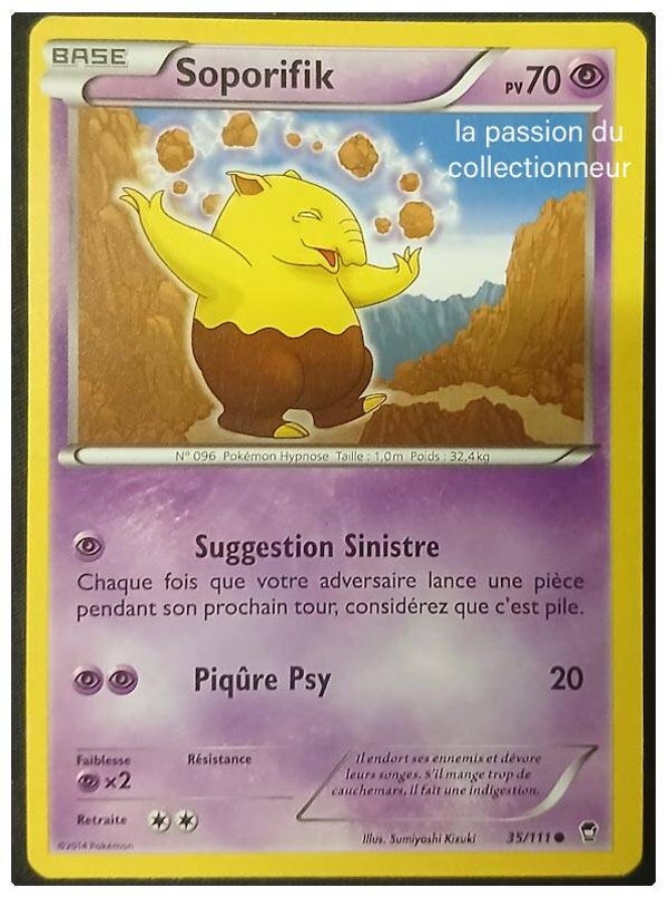 Carte pokémon de Soporifik 35/ 111 commune