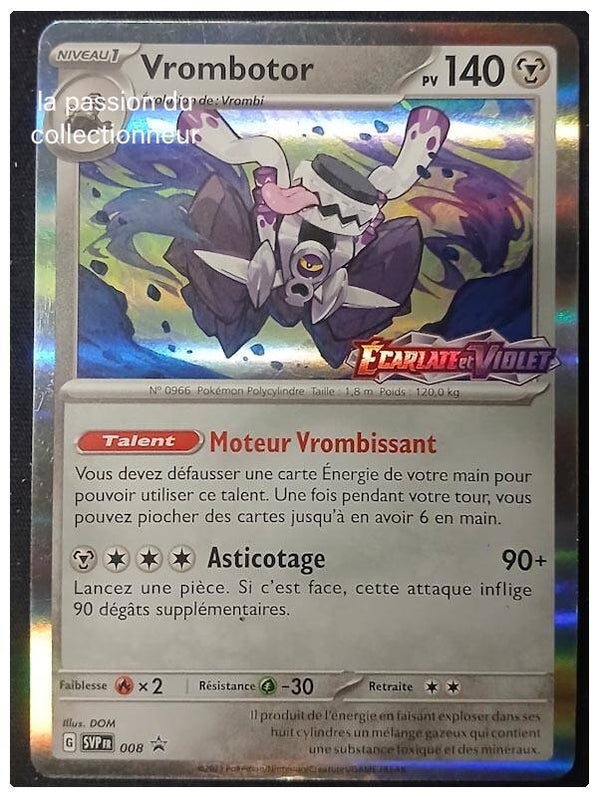 Carte pokémon de Vrombotor SVPFR 008 promo EV