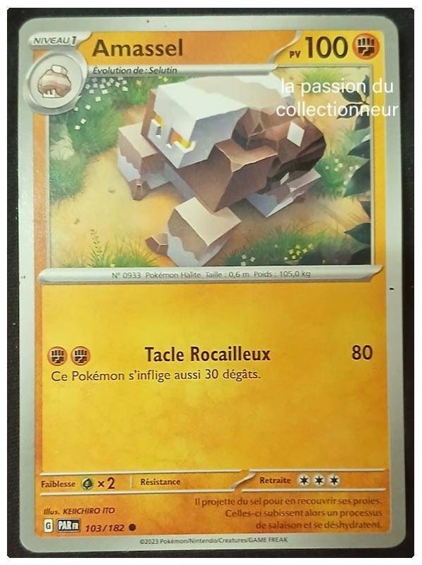 Carte pokémon de Amassel 103/182 commune