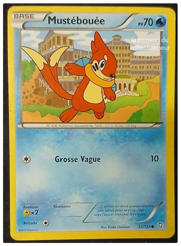 Carte pokémon de Mustébouée 32/124 commune