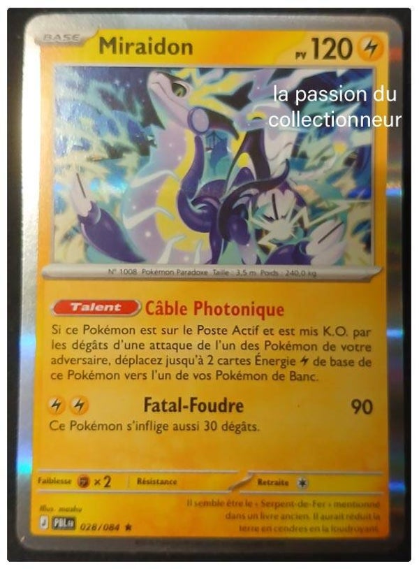 Carte Pokémon de Miraidon 028/084 holo