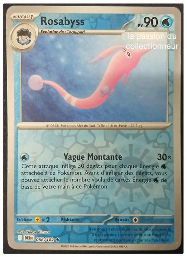 Carte pokémon de Rosabyss 056/182 reverses