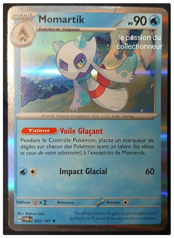 Carte pokémon de Momartik 053/167 holo
