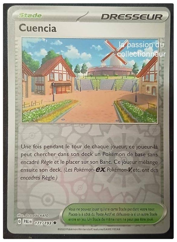 Carte pokémon de Cuencia 171/193 reverses
