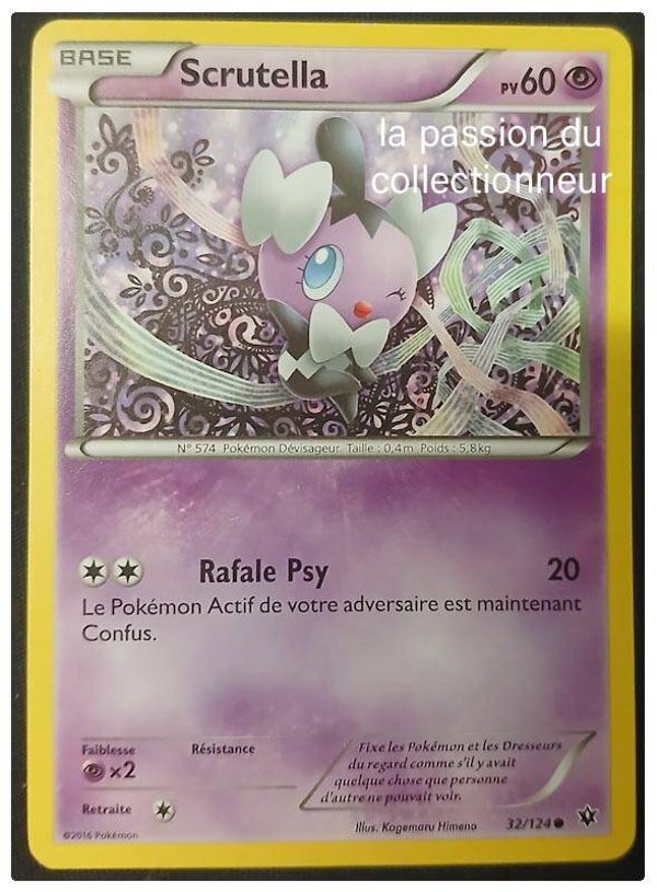 Carte pokémon de Scrutella 32/124 commune