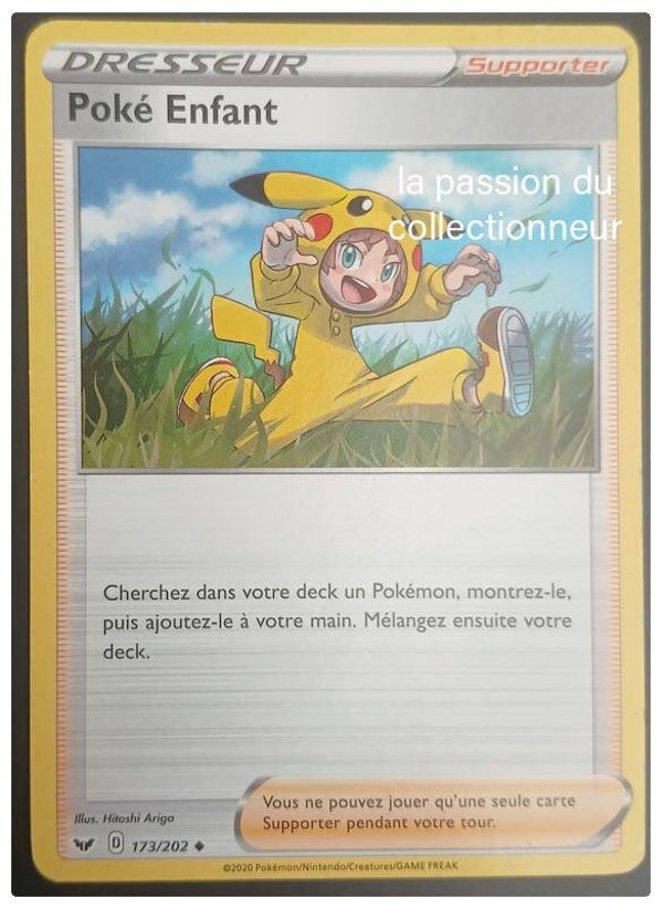 Carte pokémon de Poké Enfant 173/202 peu commune