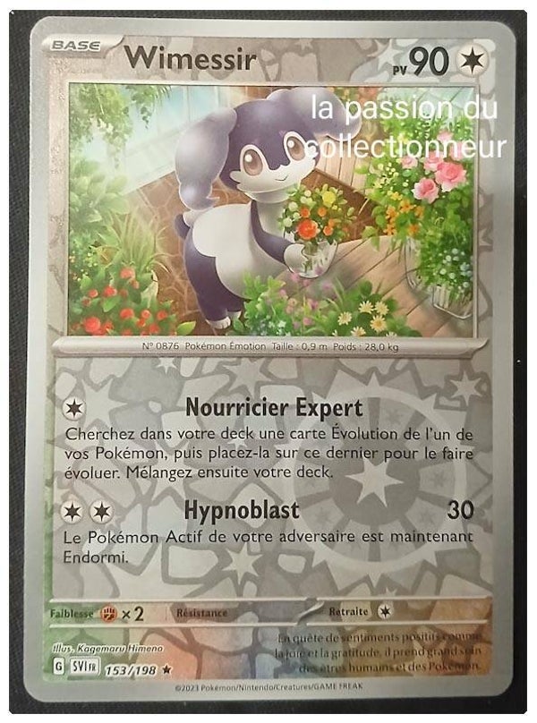 Carte pokémon de Wimessir 153/198 reverses