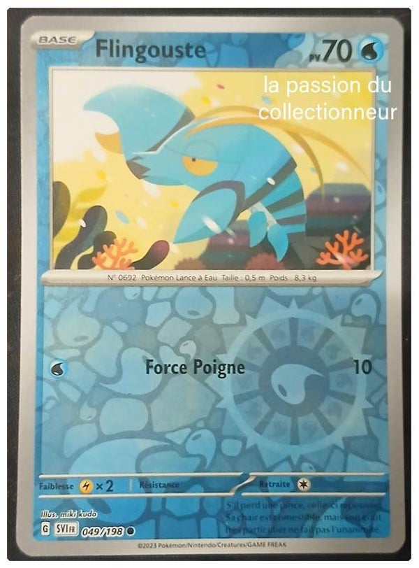 Carte pokémon de Flingouste 049/198 reverses