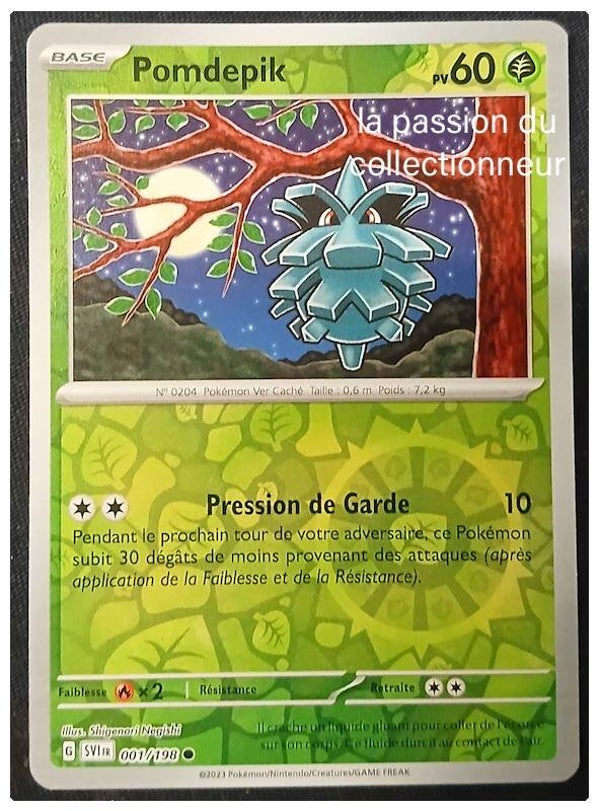 Carte Pokémon de Pomdepik 001/198 reverses