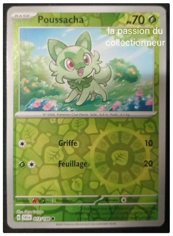 Carte pokémon Poussacha 013/198 reverses