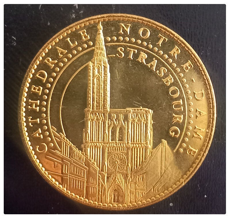 Médaille souvenir de la cathédrale Notre-Dame  de Strasbourg 2014