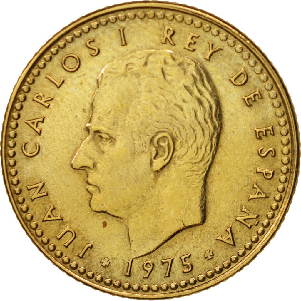 1 pesetas d'Espagne année 1975
